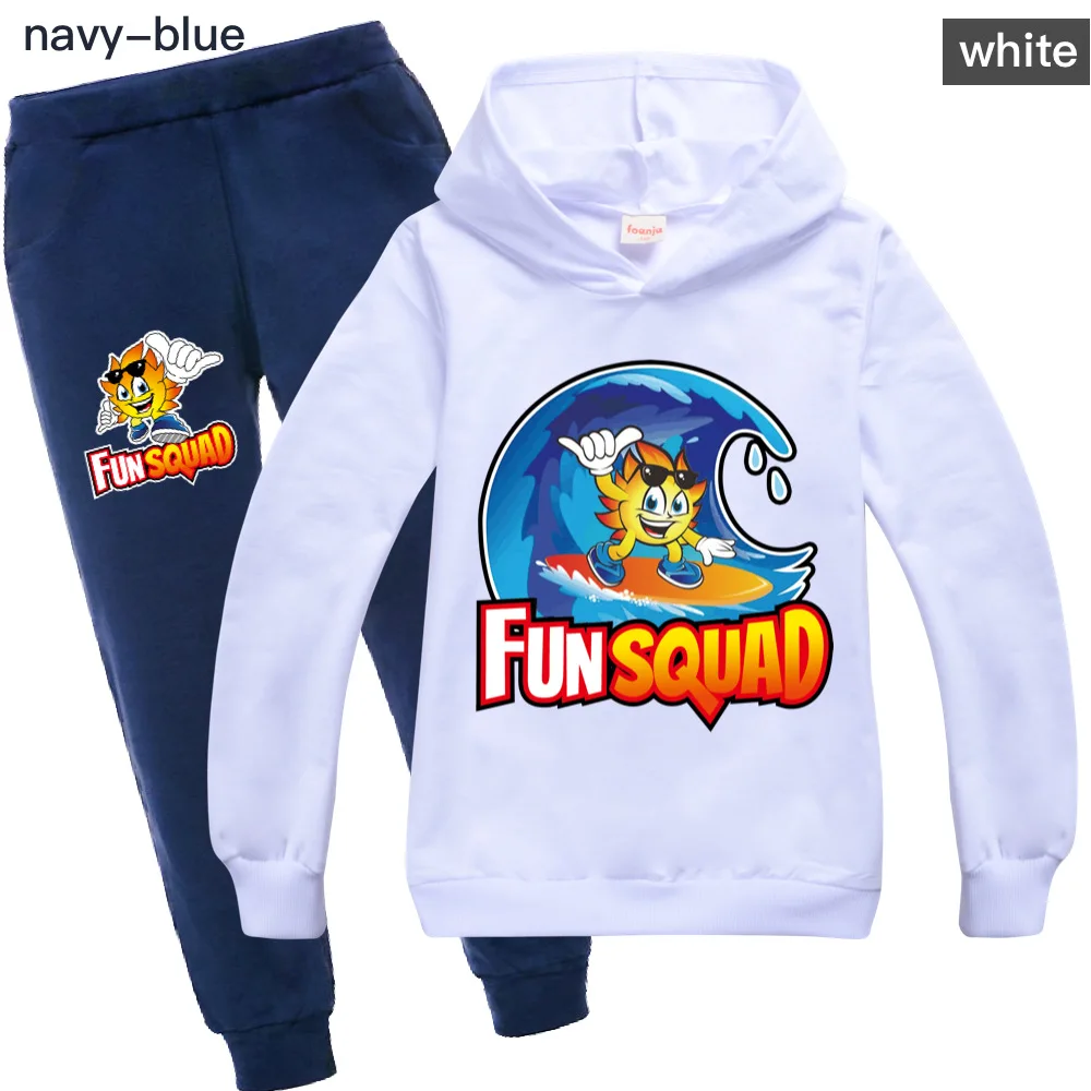 Fun Squad game Girls Clothes Autumn Long Sleeve Shirts + Pants boy Suits Children Clothing Sets Kids Clothes Teen 100cm-170cm