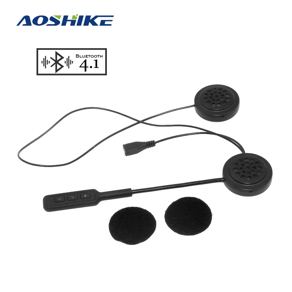 AOSHIKE 2019 Новинка Bluetooth 4 1 + EDR анти помехи для мотоциклетного шлема верховой езды