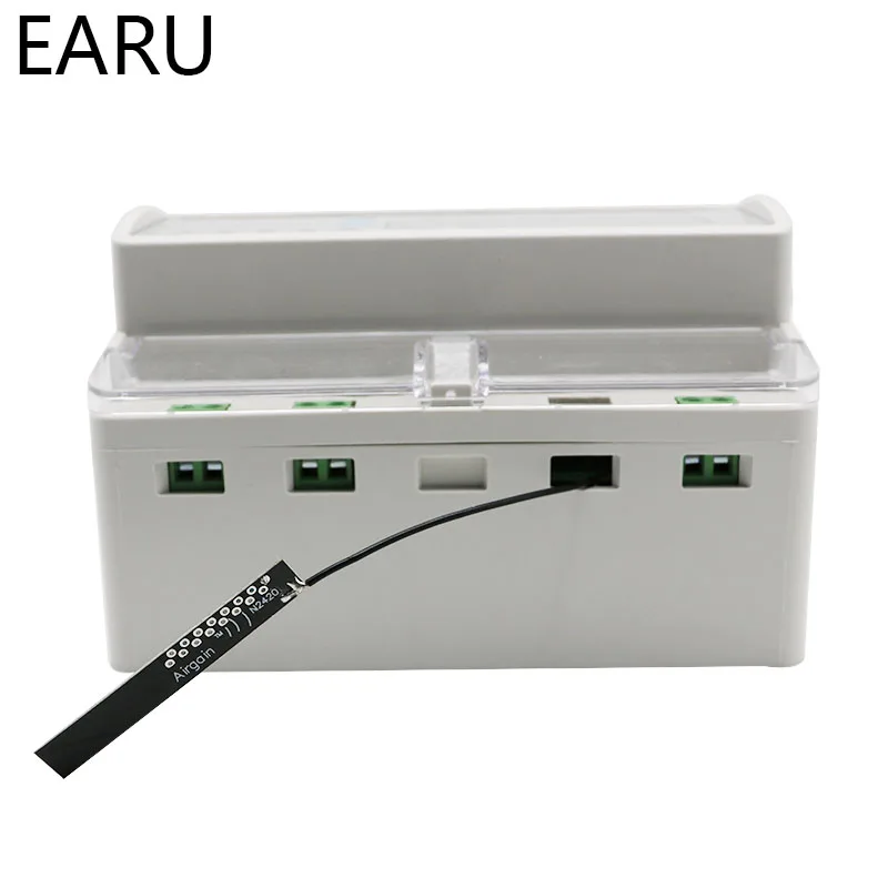 Трехфазный умный счетчик энергии с дистанционным управлением 60 А Wi-Fi din-рейка kwh