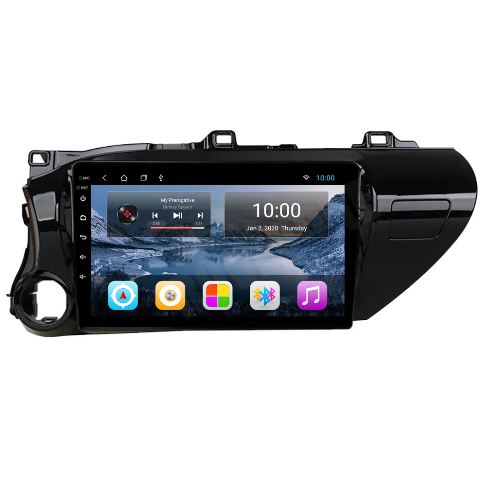 Автомобильные аксессуары для Toyota Hilux 2015 2016 2017 2018 Android 10 радио стерео GPS-навигация