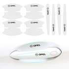 8 шт. прозрачные защитные наклейки на дверную ручку автомобиля, аксессуары для Opel Astra Vectra Corsa Insignia Vivaro OPC Zafira Mokk