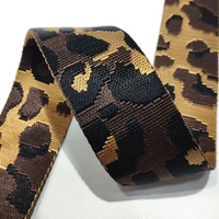 2 inch 50mm high quality camo webbing printed military brown color 1 7mm thickness 50 yards