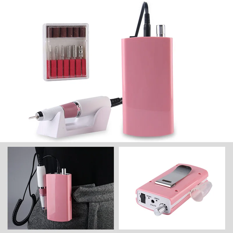 Портативная перезаряжаемая машинка для маникюра 30000 об/мин электрическая пилка