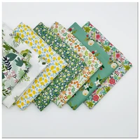 160x50cm green floral pastoral twill pure cotton sewing fabric diy childrens clothes home decoration cloth