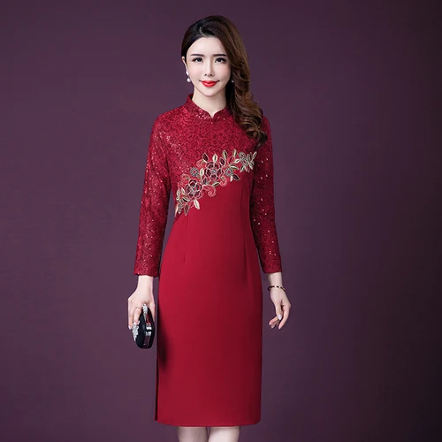 2021 Осень Новые Популярные ветер личность вышитый дизайнерский красный комплект