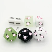 bdsm sex toys glow love dice 12 sides acrylic freaky dice erotic cube with poses for adults women couples sex games