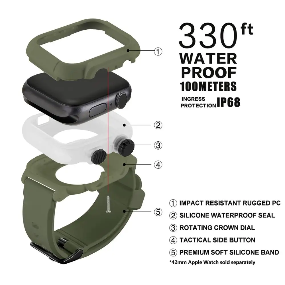 Чехол для iwatch Apple Watch Series 6 5 4 3 2 42 мм 44 | Наручные часы