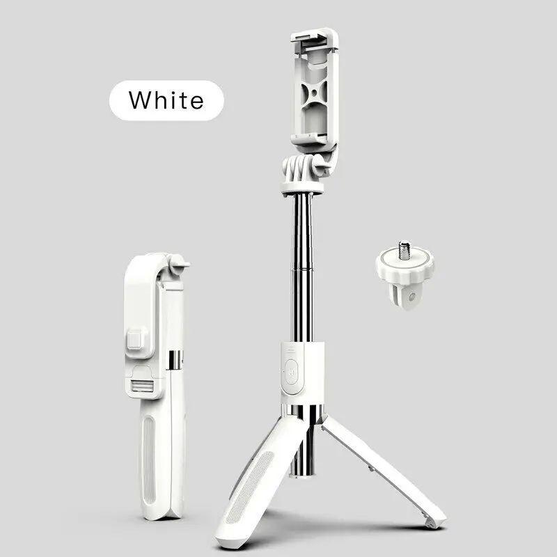 

Extendable Wireless Selfie Stick Tripod Stainless Steel Smartphone Self Stick With Bluetooth Remote Foldable Monopod For Iphone