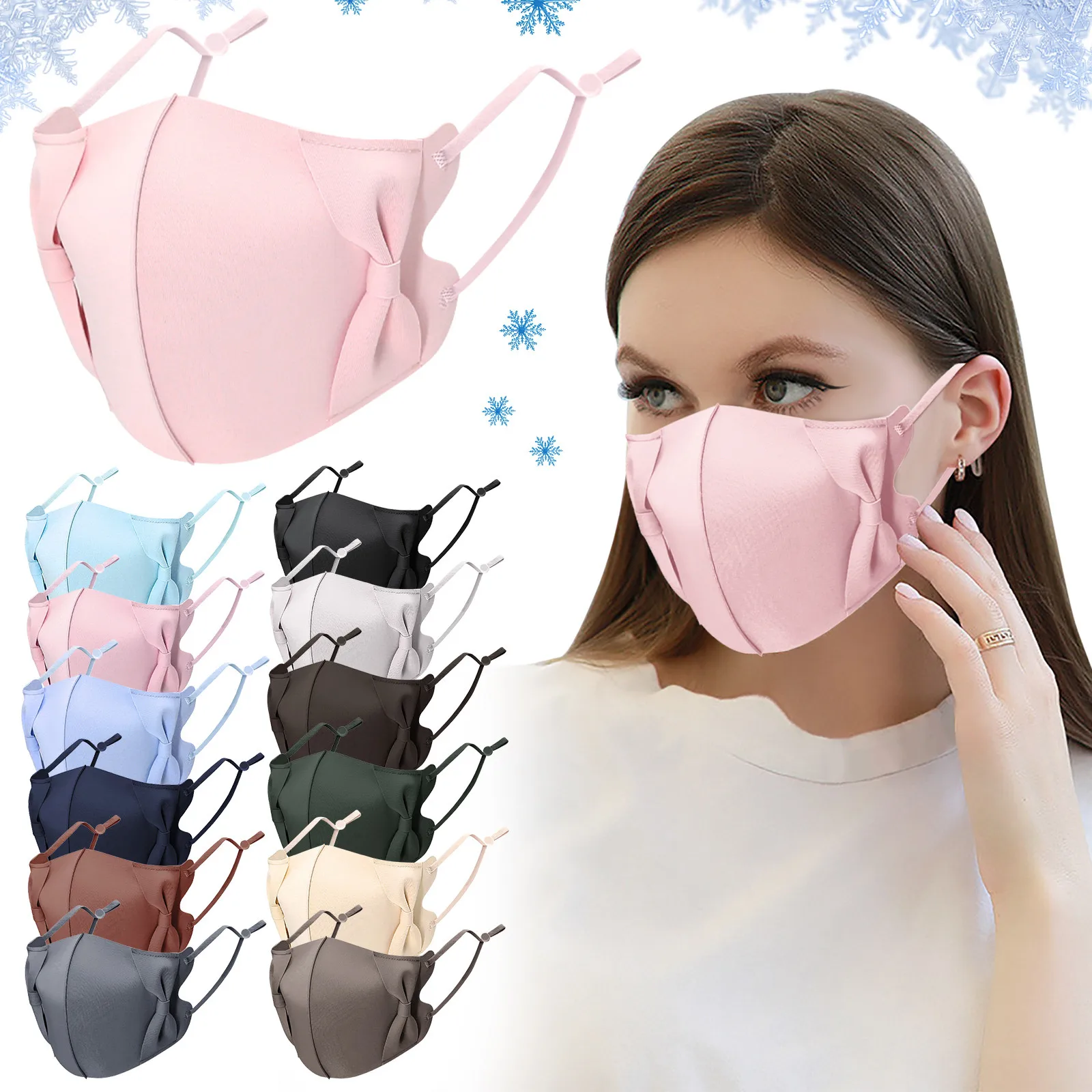 

Тканевая маска для взрослых, многоразовая моющаяся маска для лица, дышащая Солнцезащитная маска, маска для косплея, маски пыленепроницаемы...