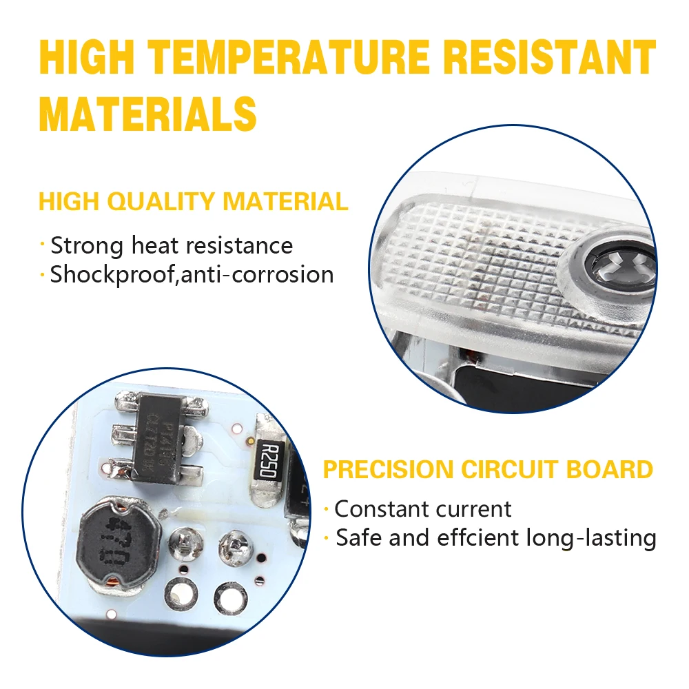 Светодиодный проектор для дверей автомобиля 2 шт. приветственный логотип