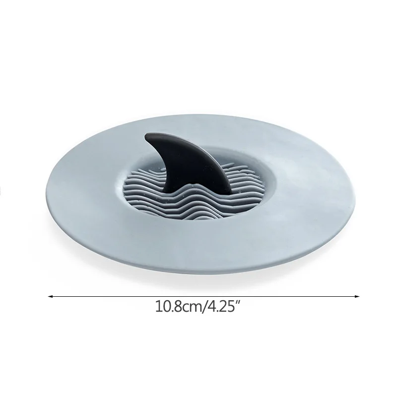 2pcs Floor Drain Simple Shark Bathroom Hair-Proof Plastic Household Sink Filter Kitchen Pool Anti-Blocking Soft Glue | Обустройство