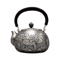 teapot stainless steel teapot silver teapot hot water teapot teapot 1300 ml water kung fu tea set