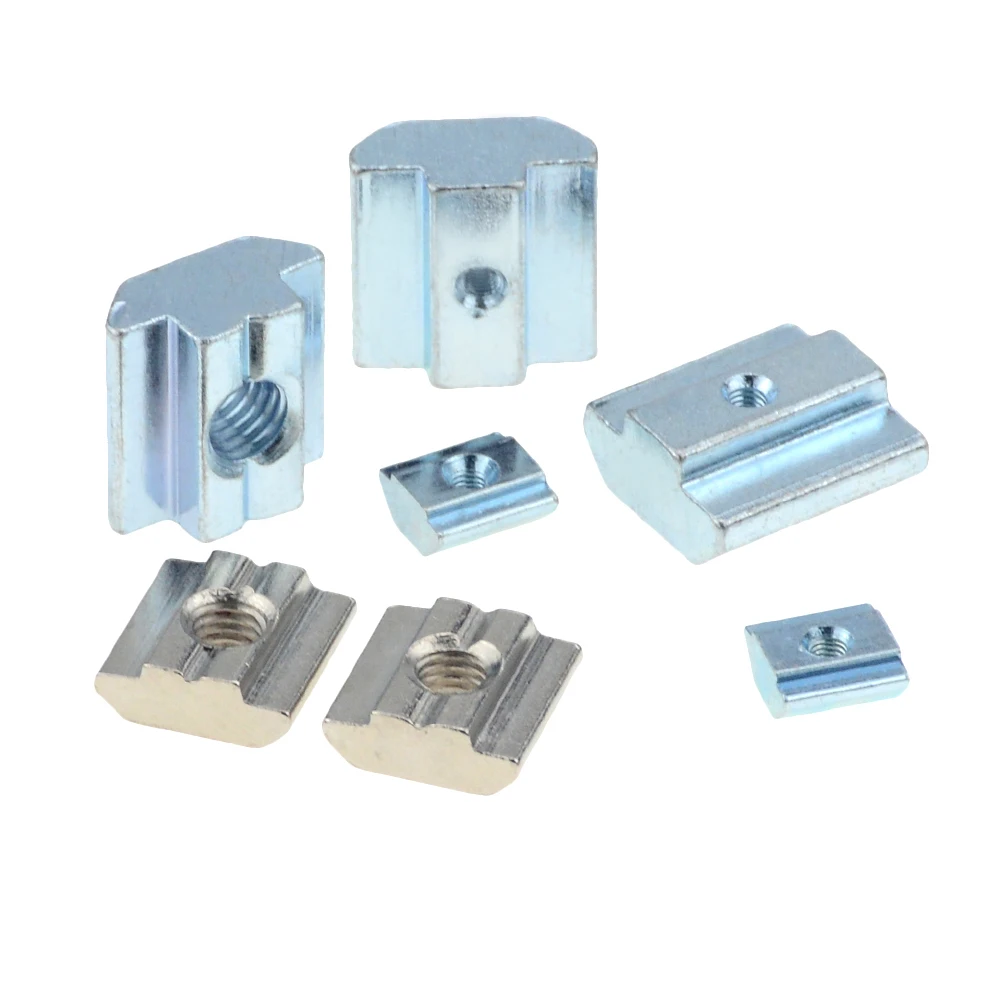 T скользящая гайка квадратные гайки оцинкованная пластина Алюминий для