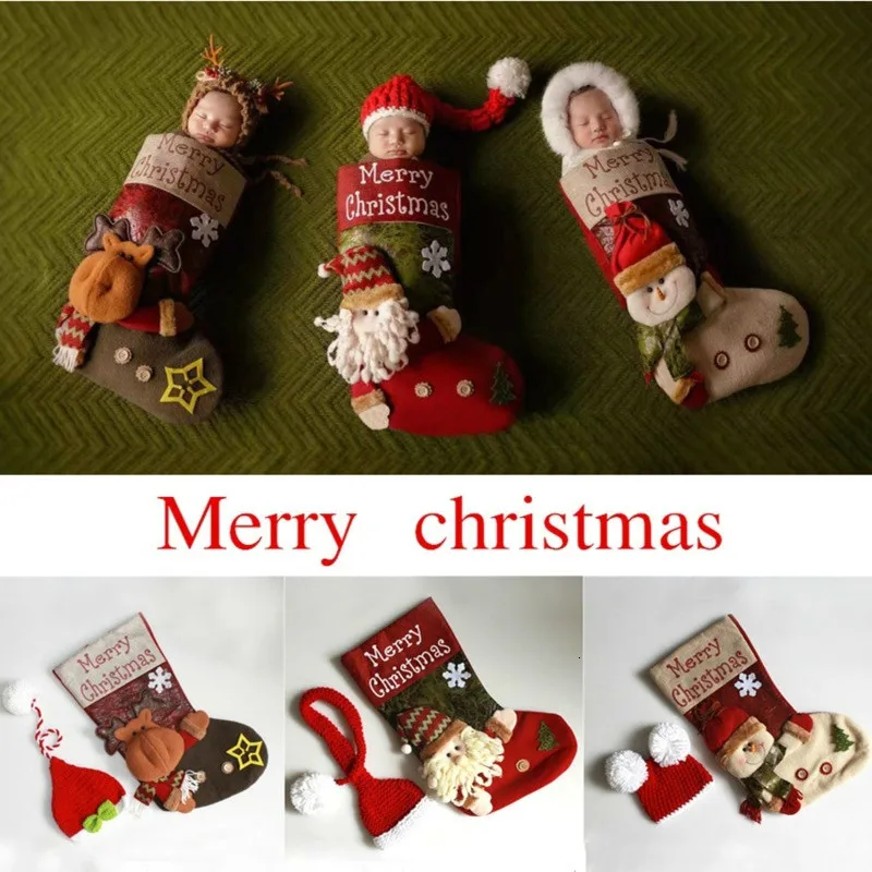 Зимний спальный мешок для малышей от 0 до 3 месяцев Рождественский костюм