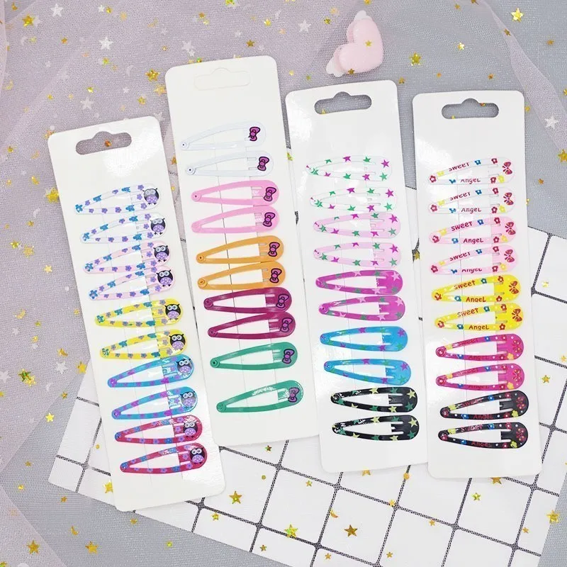 10 шт. детские заколки для волос с принтом животных | Аксессуары одежды