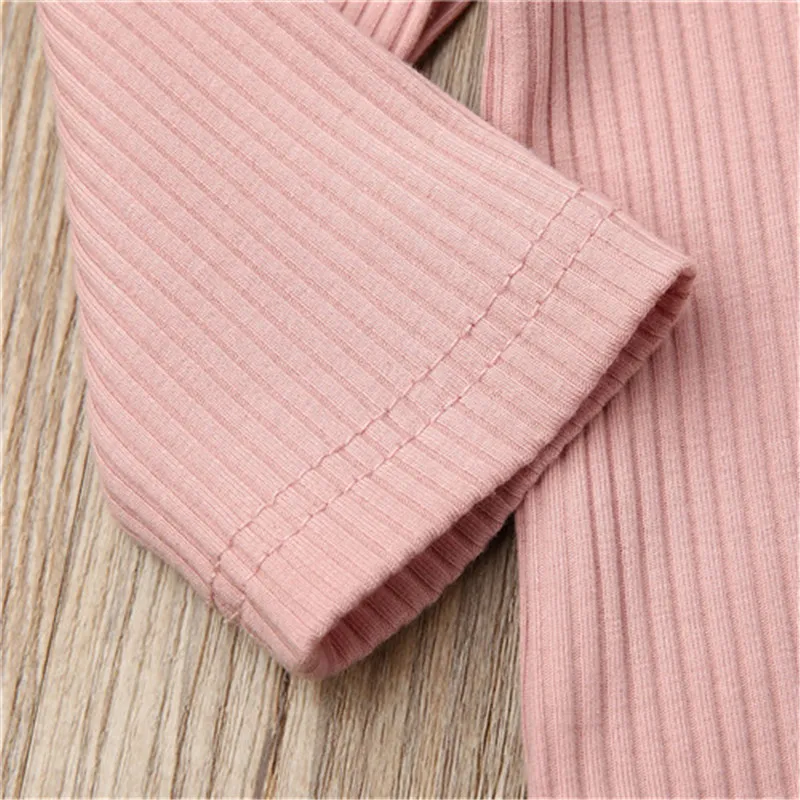 Милые однотонные боди для маленьких девочек комбинезоны новорожденных детей