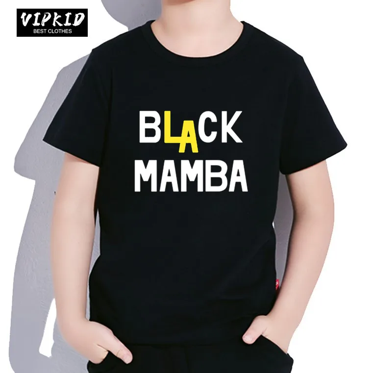 Детская футболка с Коби Брайант Черная Мамба летняя хлопковая короткими