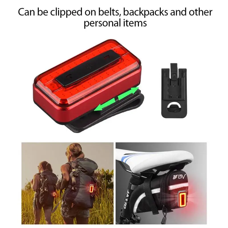

USB Charging Lamp New Rear Lamp Warning Bicycle Equipped With Rear Lamp Bicycle Accessories Practical Safety Bicycle Lights