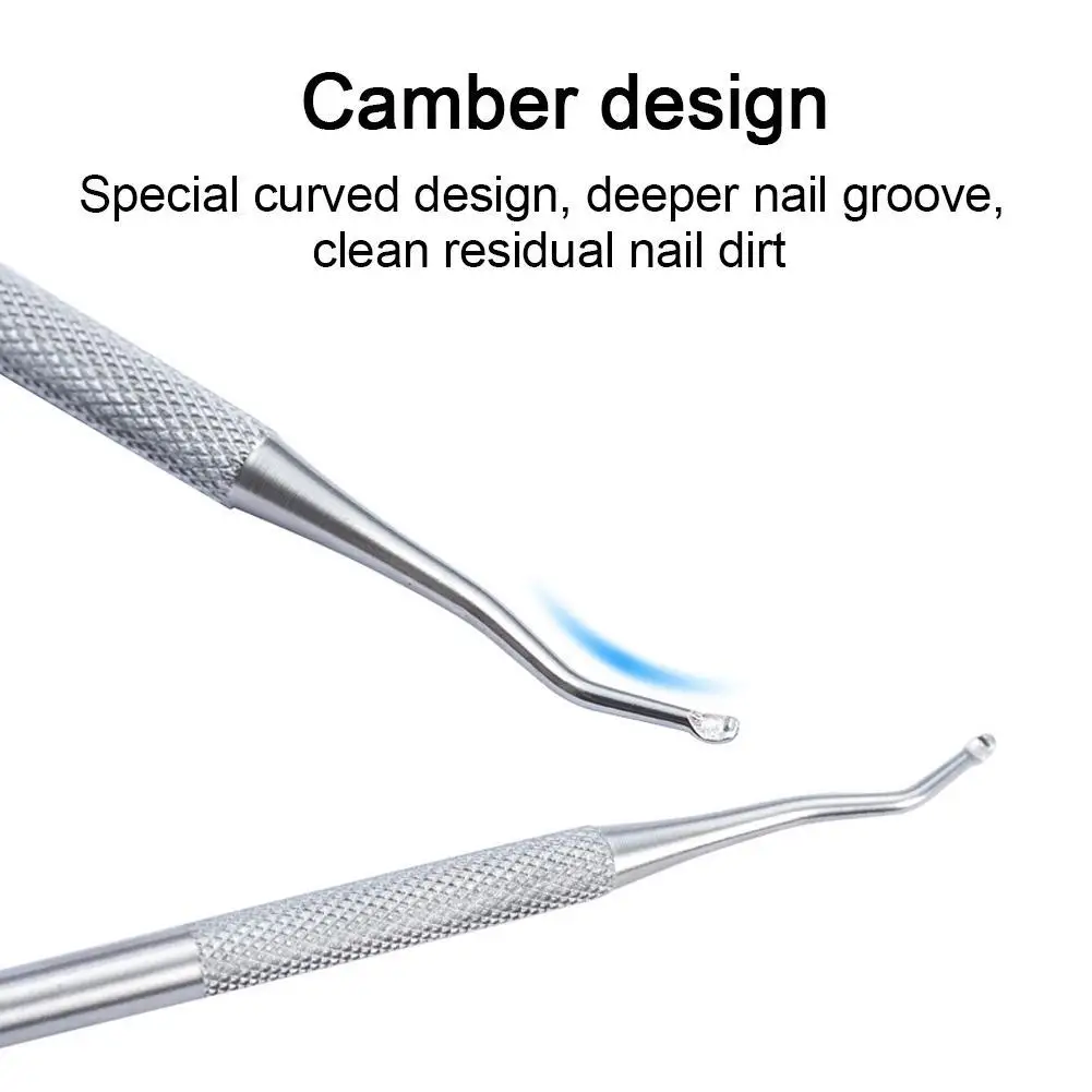 

Professional Nail Art Cuticle Pusher Curve Pinching Pusher Multifunction Nails Cleaning Pedicure Armor Ingrown Nail Picker Tool