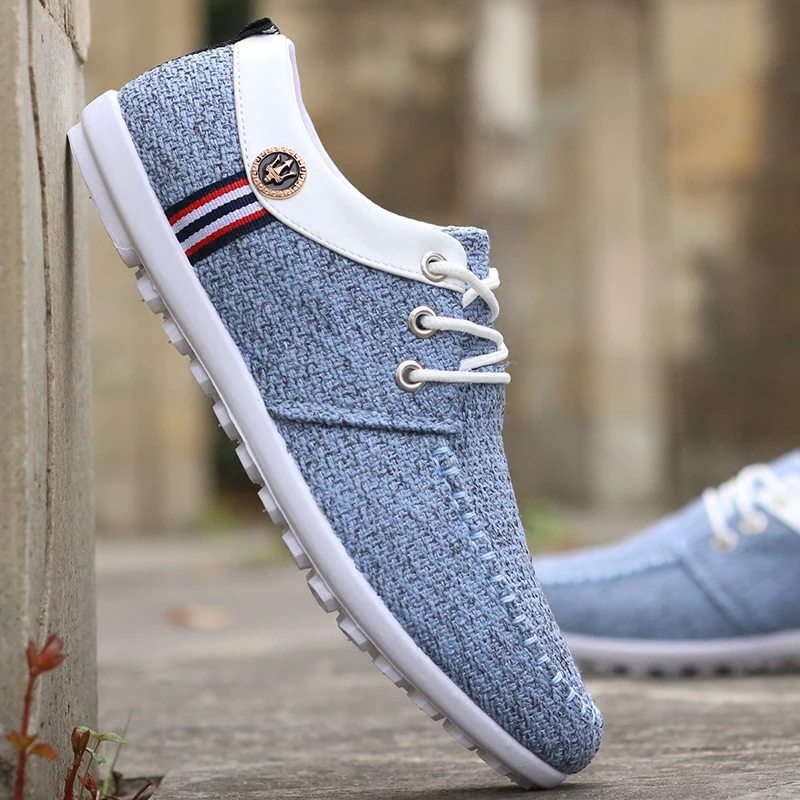 2020 men casual shoes canvas fashion brand flat zapatos de hombre | Обувь