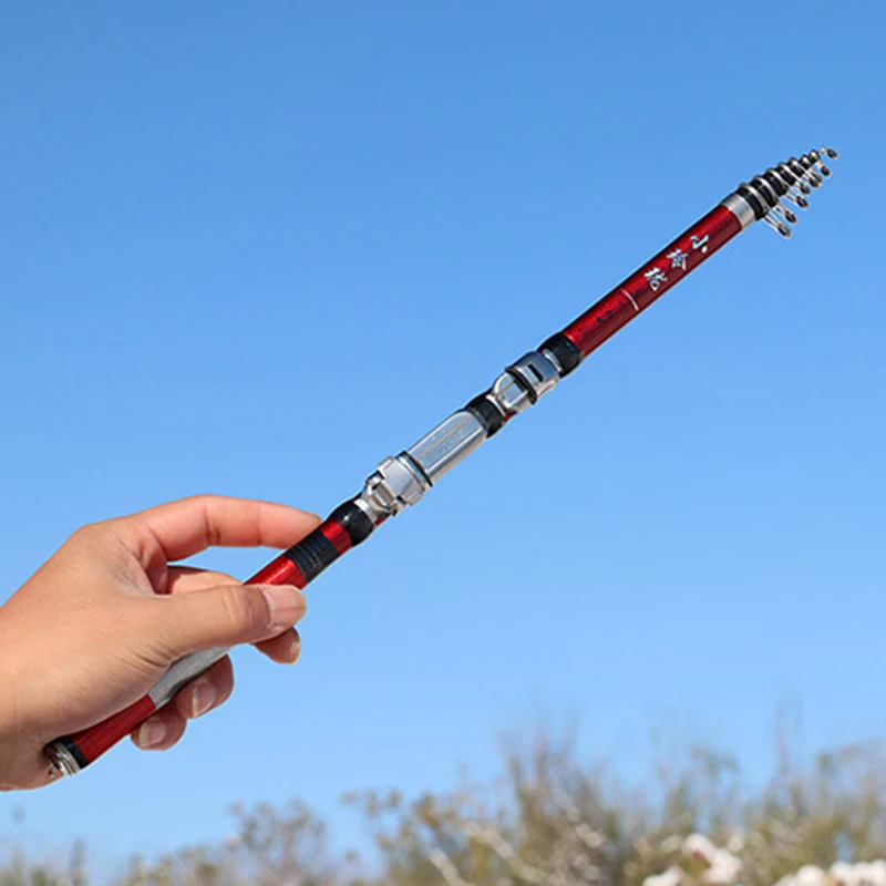 

1.8/2.1/2.4/2.7/3/3.6M Telescopic Fishing Rod Soft Tail Smooth Ceramic Guide Cup Strong Pull Strength Handheld Sea Fishing Rod