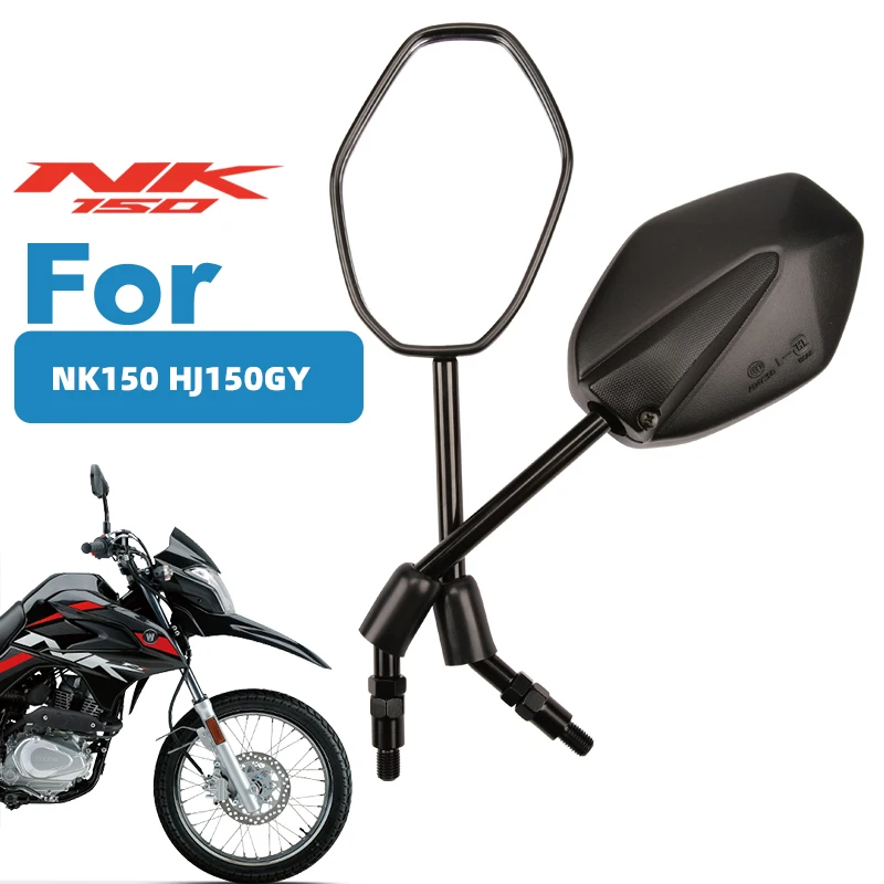 

10mm Motocross Motorcycle Rearview Mirrors,For SUZUKI Haojue VNK150 HJ150GY Rear View Mirror