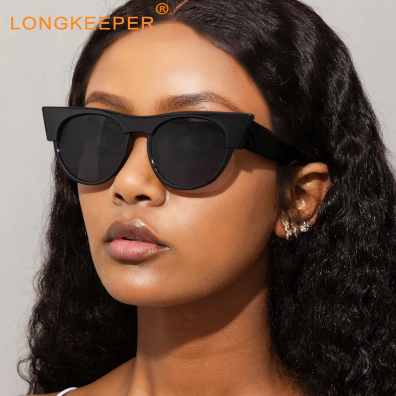 

Cat Eye Fashion Sunglasses Women 2021 Vintage Luxury Brand Designer Black Glasses Sun Glasses For Female UV400 Oculos De Sol