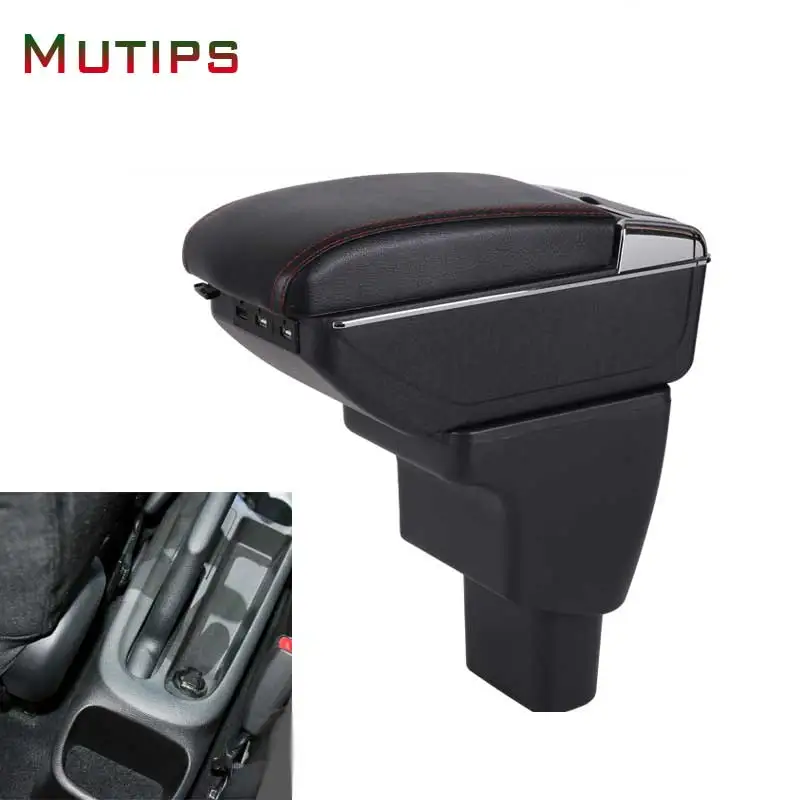 Mutips для Hyundai i10 ящик хранения в подлокотнике автомобиля USB интерфейс подлокотник