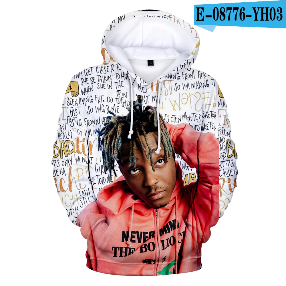 

Модные объемные детские повседневные топы Juice Wrld, лидер продаж, одежда для весны и осени, классические топы в стиле Харадзюку