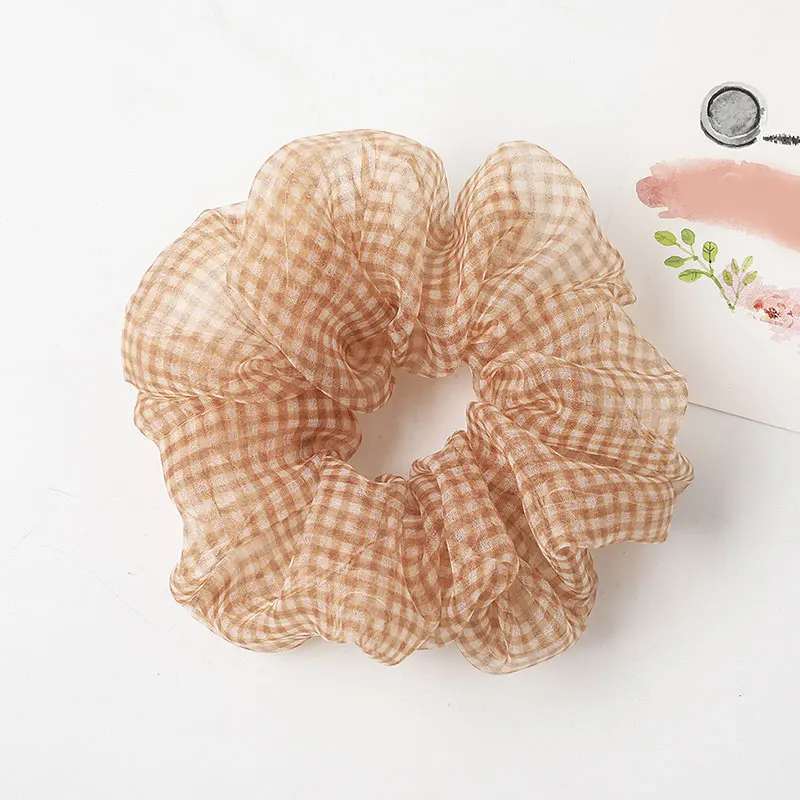 Новинка 2020 года мягкая эластичная резинка для волос из органзы милая прически
