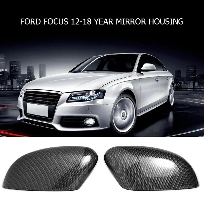 VODOOL 2 шт. Авто Боковая крышка зеркала заднего вида накладки для Ford Focus MK2/MK3 Sedan (DYB)