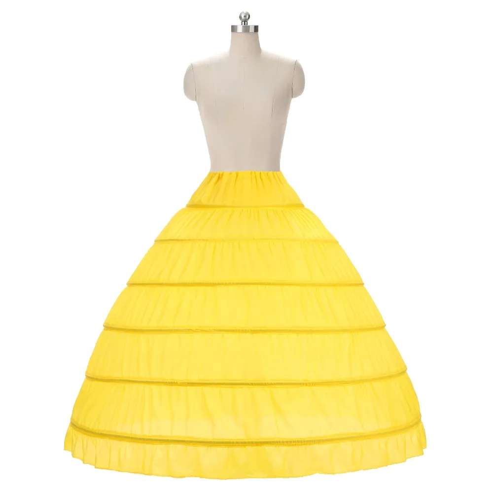 2021 высокое качество дешевые белые 6 обручей Подъюбники размера плюс органза для