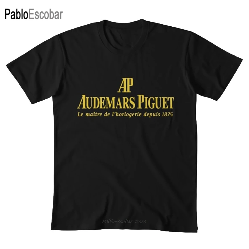 Audemar Piguet Золотая Футболка audermars piguet часы Роскошные товары вещи|Мужские футболки| |
