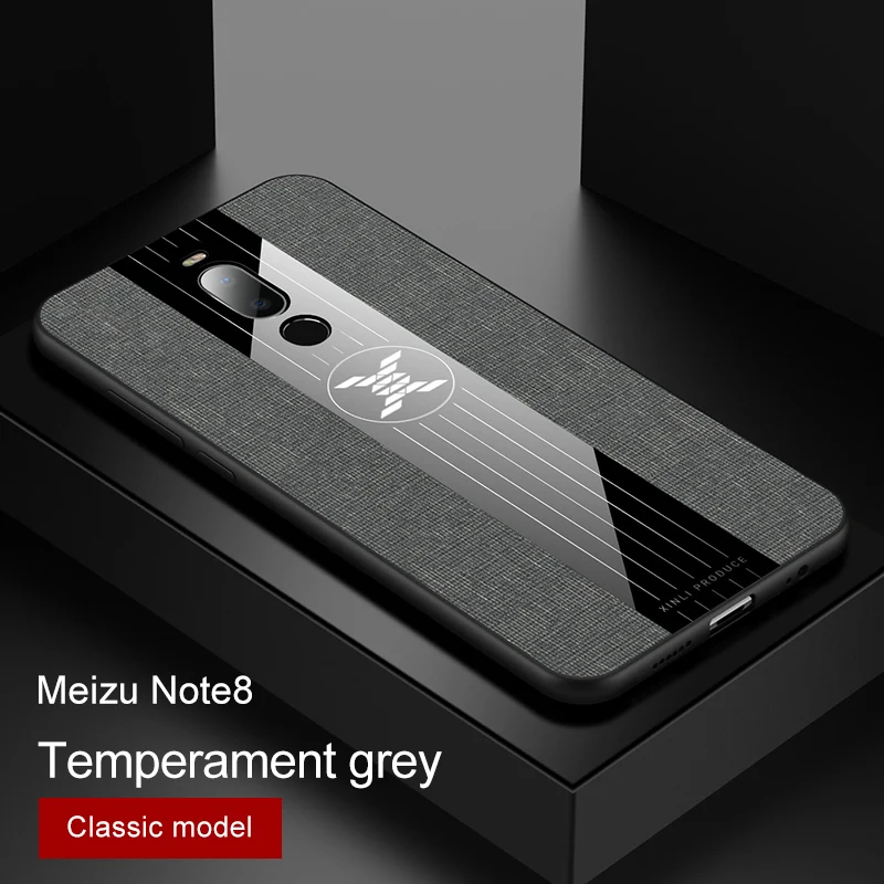 Для meizu Note 9 8 чехол Роскошная жесткая ткань с кольцом магнитный штатив тонкая защитная задняя крышка для meizu m9 note note9 note 8