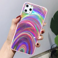 3d rainbow mirror laser phone cases for iphone 12 mini 13 11 pro x xs max xr case 6 6s 7 8 plus se 2020 hard pc case back cover