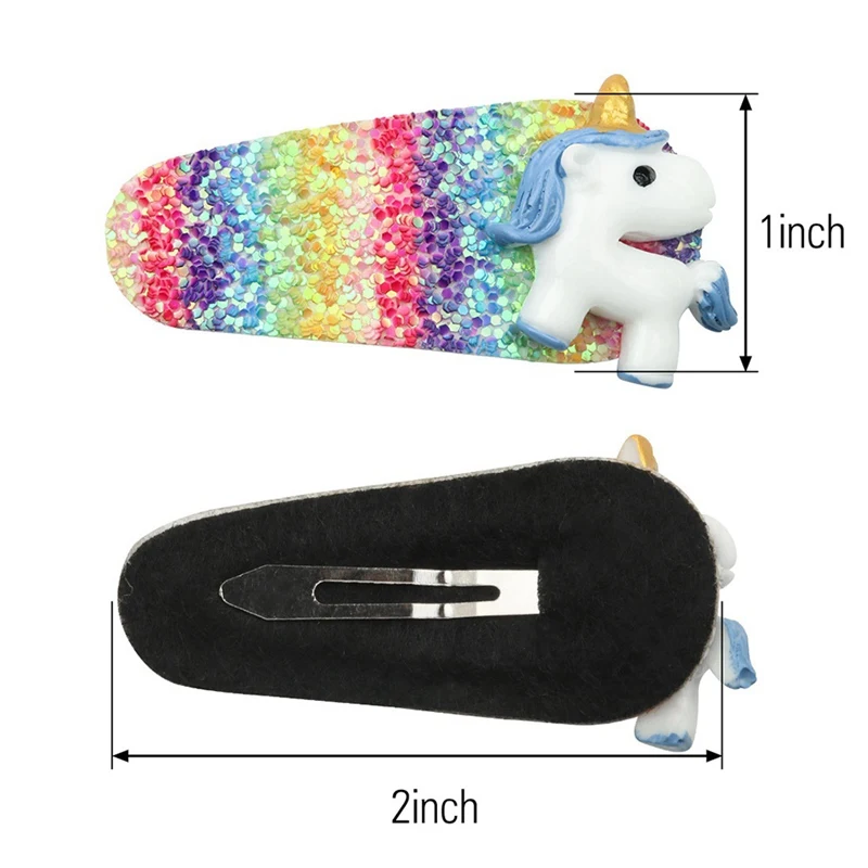 

Children Cute Shiny Unicorn Ornament Hair Clips Girl Sweet Barrettes Hairpins Kid Hair Accessories