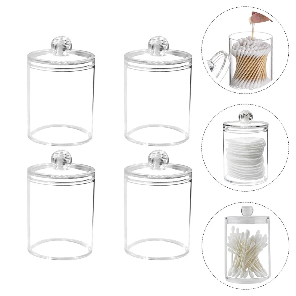 

4pcs Multifunctional Storage Boxes Acrylic Containers Toothpick Storage Boxes