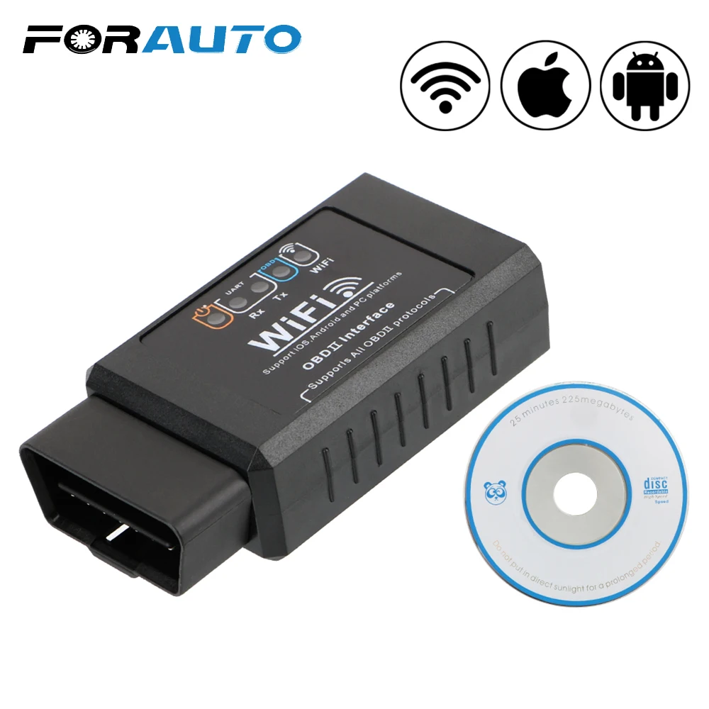 

ELM327 WIFI OBD2 OBDII Scan Tool Car Detector for iOS & Android Check Engine Light Diagnostic Tool Automotive Diagnostic Scanner