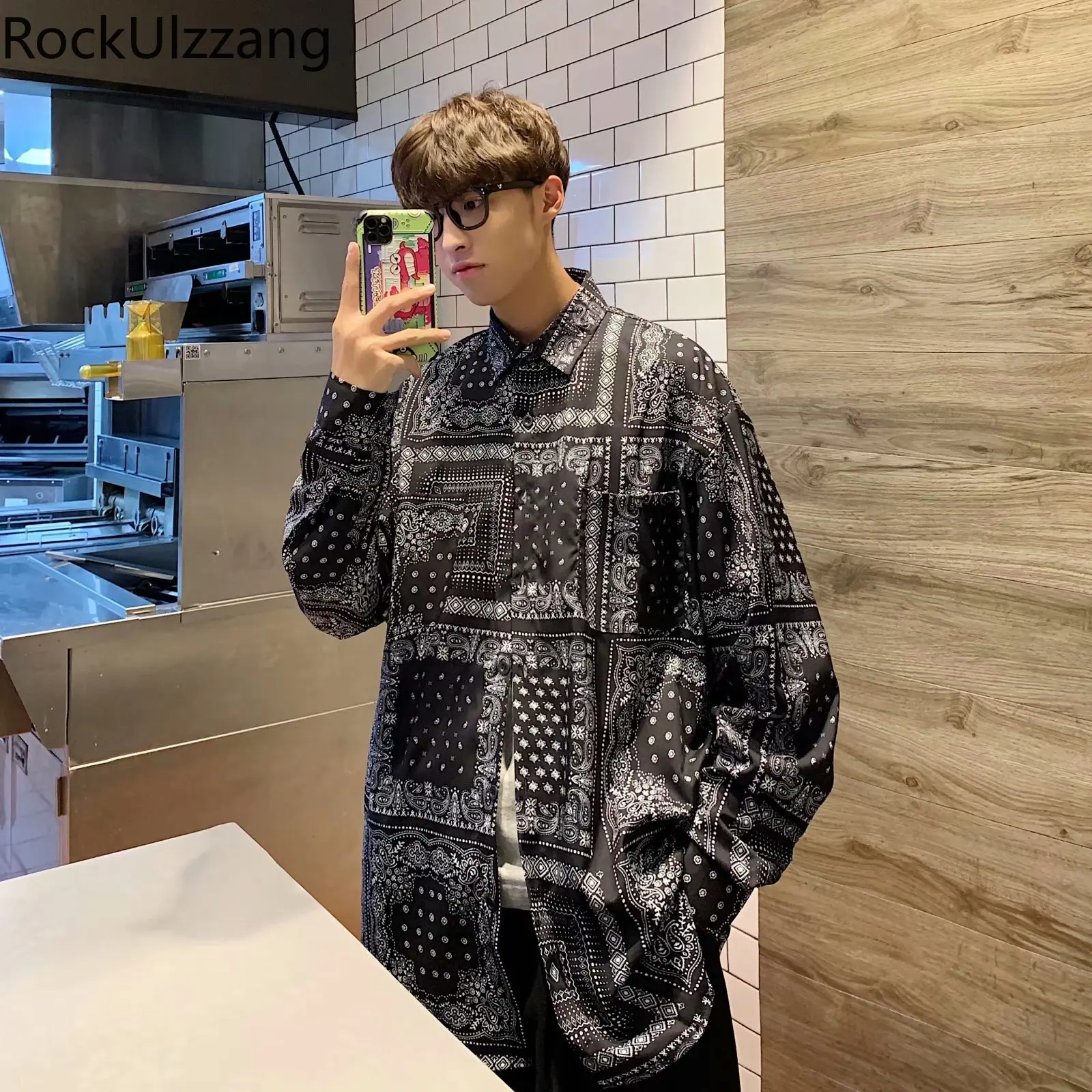 Размера плюс бандана в стиле оверсайз с длинными рукавами винтажная уличная