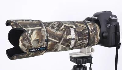 Grass Waterproof Линзы rolanpro камуфляжное пальто дождевик для Canon EF 70-200 мм F2.8 L IS III USM объектив защитный чехол для Canon SLR объектив камеры - Цвет: Grass Waterproof