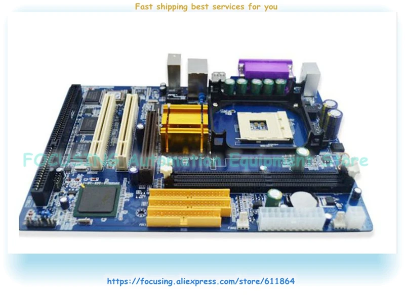 Новая материнская плата 845GV с 478PIN 845 1* ISA слот 1* COM с драйверами CD
