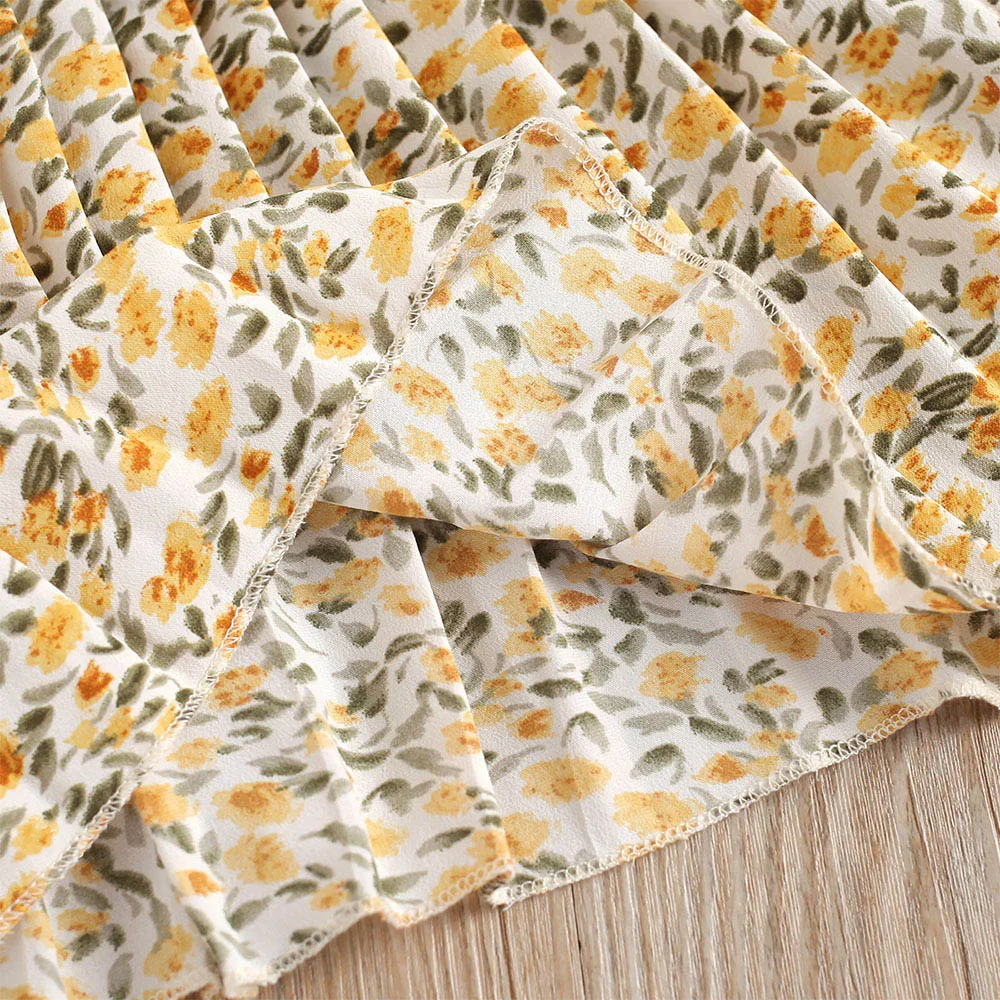 Keelorn-Conjuntos de ropa para ni&ntilde;a peque&ntilde;a, camisola de Color s&oacute;lido, Tops y faldas con cintur&oacute;n Floral, trajes de 2 piezas, ropa para ni&ntilde;a peque&ntilde;a-4