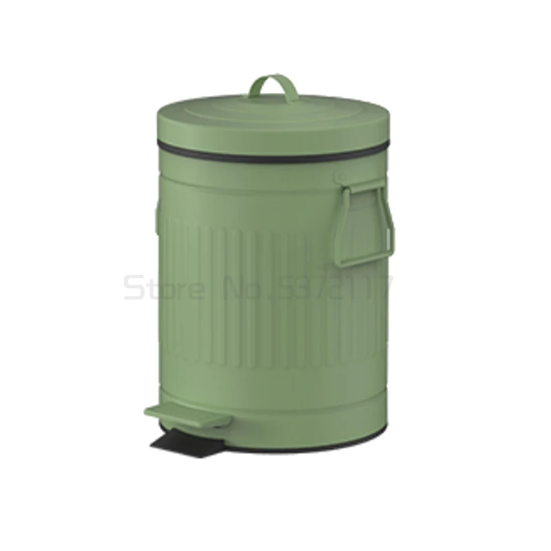 

Retro trash can household American living room toilet Nordic wind toilet with cover pedal creative bucket