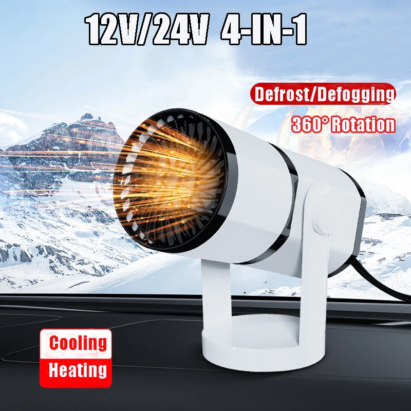 

Автомобильный обогреватель 12 В/24 В, вращение на 360 градусов, воздуходувка с теплым воздухом, электрический вентилятор, ветрозащитный экран, ...