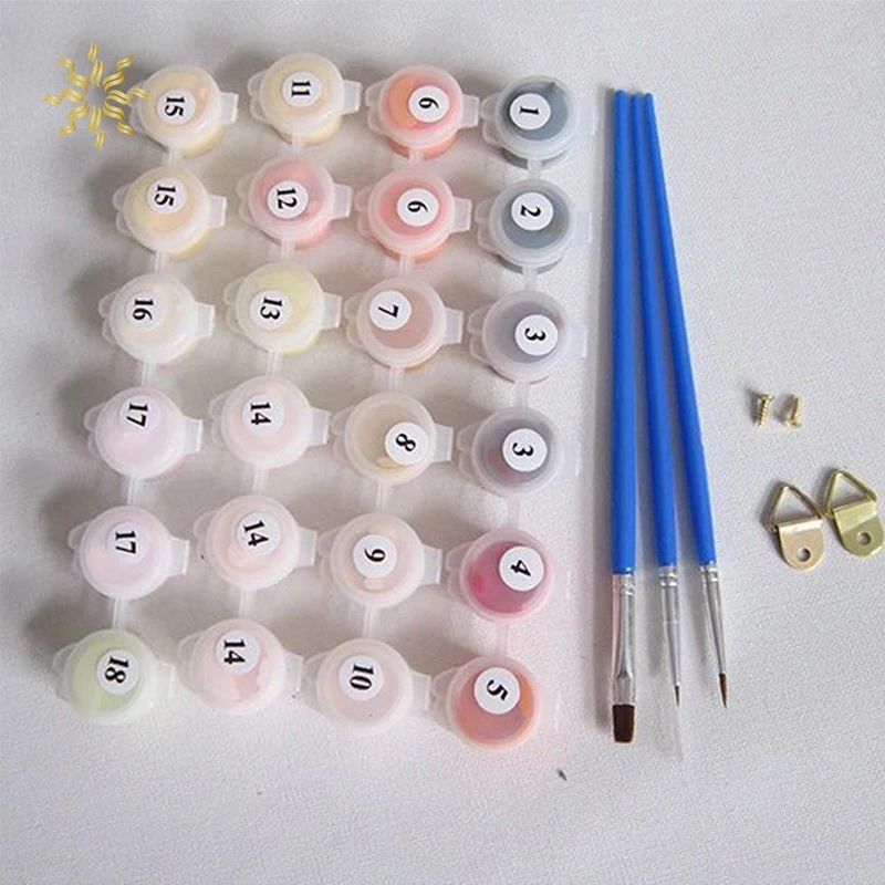 Цифровая живопись по номерам Бескаркасный Красочный Абстрактный пейзаж