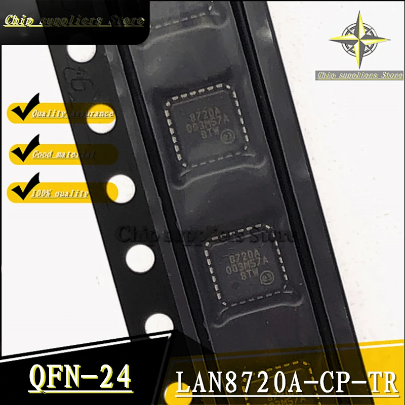 5 шт.-10 шт. // LAN8720A-CP-TR QFN-24 QFN24 LAN8720A Ethernet-трансивер Nwe тонкие материалы 100% качество |