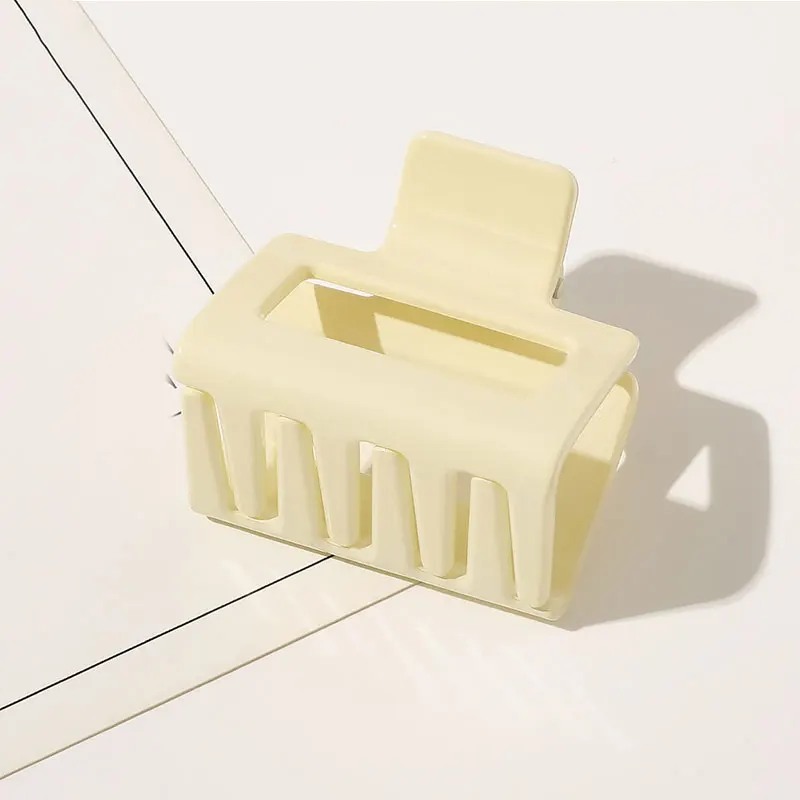 

Fashion Solid Colors Geometric Rectangle Hair Claws Hair Accessories Acrylic Plastic Hair Clip Solid Acetate Square Hairpins
