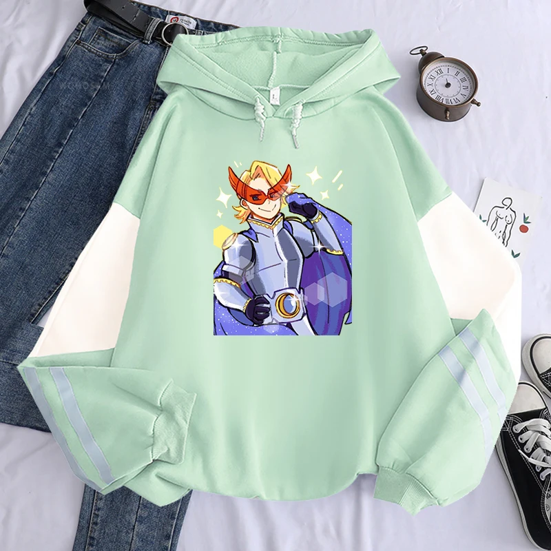 Забавные толстовки аниме Моя геройская Академия Аояма Юга с длинным рукавом Harajuku