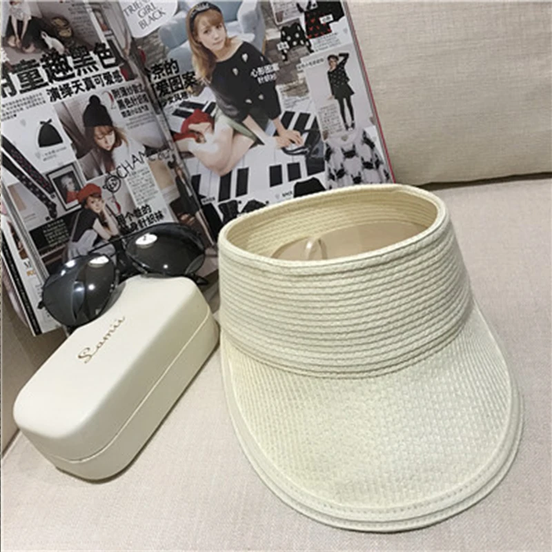 Шляпа летняя Складная пустая верхняя тоже вдоль солнцезащитного козырька