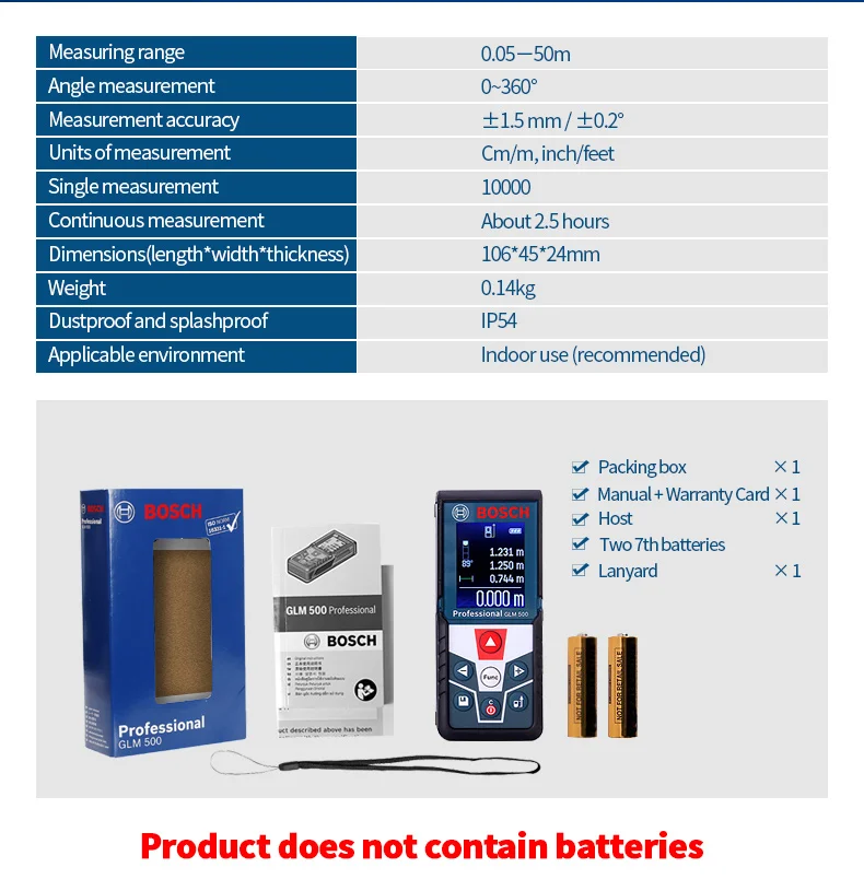 BOSCH лазерный дальномер 25/30/40/50/70/80/250 метров электронный инфракрасный объем номер линейка Высокоточный измерительный прибор